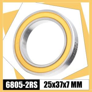 6805-2RS 스테인레스 베어링 25x37x7mm (1 PC) ABEC-3 6805 RS 자전거 BB 브래킷 바닥 25 37 7 세라믹 볼