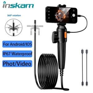 360도 회전 내시경 검사 카메라 8.5mm 양방향 HD 굴절 자동차 IOS 안드로이드