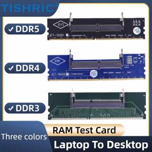 TISHRIC DDR3 메모리 RAM 커넥터 어댑터 노트북데스크탑 카드로 변환 SO-DIMMPC