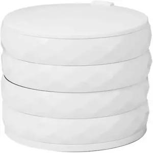 회전 주얼리 스탠드 다층 원형 보관 케이스 여성용 절묘한 트레이 귀걸이 팔찌 정리함 라지 선물