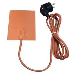 맞춤 100x300mm 220v 250w 온도 조절기 70 섭씨 엔진 크랭크 케이스 실리콘 히터 패드 가열 요소 오일 팬