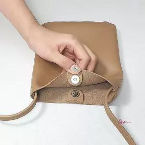 핸드폰 베이지 마이크로 모카신 가방 백 백모카신ijk509