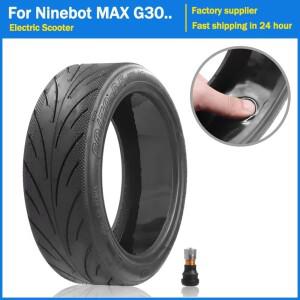 60/70-6.5 튜브리스 타이어 두꺼운 진공 세그웨이 나인봇 MAX G30 전동 스쿠터 10인치 앞/뒤 휠 부품