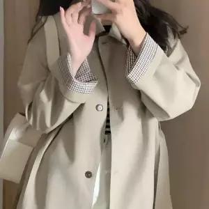 DUGNMARKT  체크 소매 포인트 클래식 베이직 코트 페미닌룩 데일리룩 데이트룩 캐주얼룩 여성 의류