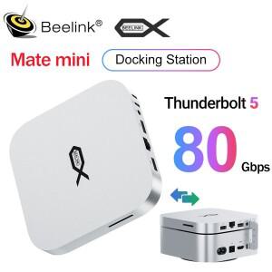 Beelink Mate 미니 소형 도킹 스테이션 Thunderbolt5 고속 지원 Mac PC SER9 Max 게이밍 컴퓨터 EX Pro용