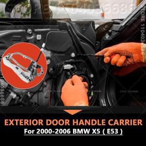 2000-2006 BMW 호환 호환 X5 (E53) 외부 문 핸들 캐리어 전면/후면/왼쪽/오른쪽 51218243615