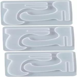 에폭시 주조용 일반 3Pcs 실리콘 휴대폰 스탠드 DIY 몰드 가정 장식 및 수제 선물용 크래프팅 사진