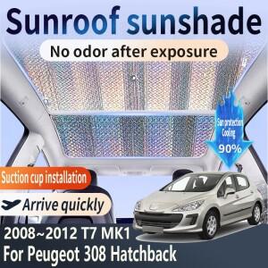호환상품 푸조 308 I T7 2008~2012 2009 차량용 파노라마 선쉐이드 선루프 햇빛 가리개 10X 열 차단 윈도우