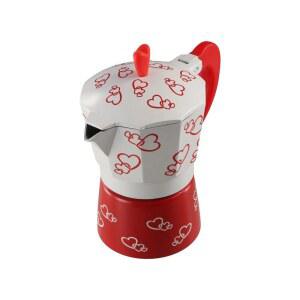 화된 하트 패턴 알루미늄 모카 포트 커피 선물 메이커 150/300ML 주전자 에스프레소 팔각형 클래식