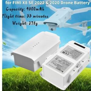 FIMI x8 SE 2020 RC 쿼드콥터 고용량 예비 부품 비행 배터리용 드론 11.4V 4500mAh.