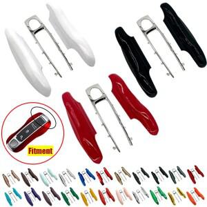 믹스 슬리버 센터 자동차 스마트 원격 키 케이스 커버 홀더 쉘 Fob ABS For Porsche Cayenne Panamera 911