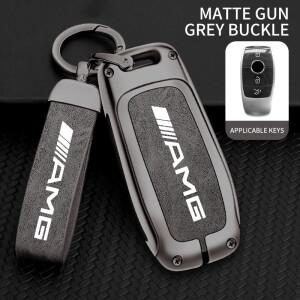 메르세데스 벤츠 호환 AMG W177 X166 C257 C218 X253 H247 용 아연 합금 자동차 키 케이스 커버 프로텍터