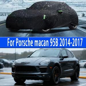 포르쉐 마칸 95B 2014-2017 전천후 야외 자동차 커버 방수 눈 햇빛 방진 외부 보호 옥스포드 천