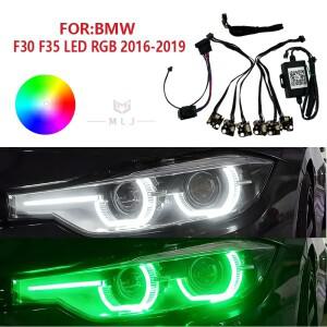 호환상품 BMW 호환 호환 F30 F31 F35 2016-2019 LCI LED 스타일 RGB DRL 3 시리즈 CSL 주간 주행등 휴대폰