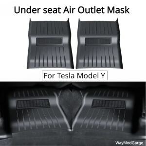 Tesla Model Y 용 시트 공기 배출구 마스크 뒷좌석 통풍구 완전 커버 패드 통합 디자인 방지 차단 먼지 보