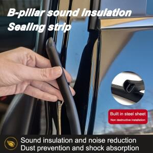 80cm 자동차 B-필러 실링 스트립 고무 문 엣지 방수 방음 자가 접착 스틸 시트 내장