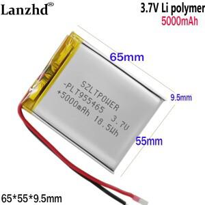1-12pcs 3.7V 리튬 폴리머 배터리 5000mAh 에어컨 정장 난방 슈트 955465 보조베터리