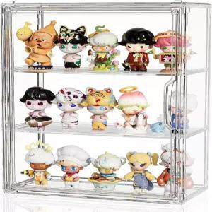 수집품용 조이잔 릴 디스플레이 케이스 피규어용 3단 투명 1팩 도어가 있는 벽걸이 수납 상자 조절 가능한