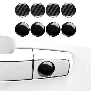 호환상품 4개입 범용 자동차 문 키홀 보호 스티커 긁힘 방지 잠금 나사 커버 데칼 외부 액세서리