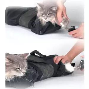 [반려] 손질 발톱 세트 애완동물 가방 목욕 메쉬 고양이 정리