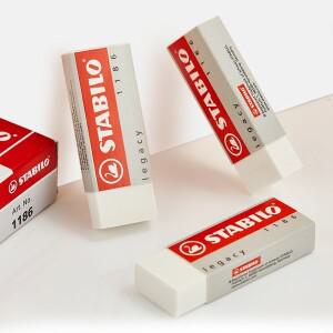 Stabilo 1186 화이트 지우개 펜 슈퍼 클린 소프트 고무 오리  1 피스