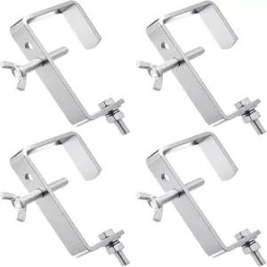 사각 튜브 아연 도금 철 트러스 클램프용 Zonon 4 팩 스테이지 조명 후크 LED Dj 파 스포트라이트 무빙