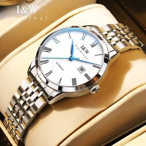 카니발  고급 IW 시리즈  미요타 기계식 시계 여성용 스테인리스 스틸 사파이어 미러 자동
