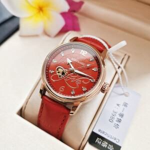 여성용 호환 완전 자동 기계식 시계  디자인 야광 방수 우아함 고급    여자친구  선물 배터리 필요 없음