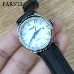 Parnis 26mm 여자 레이디 미니 소형 소형 손목 시계 사파이어 크리스탈 화이트 다이얼 자동 5 ATM 방수