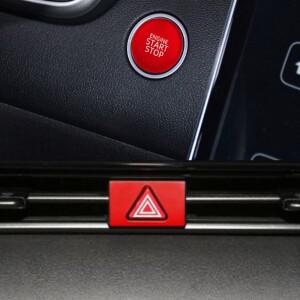 자동차 인테리어 알루미늄 합금 레드 엔진 시동 스위치 경고등 버튼 스티커 현대 호환 엘란트라 아반떼 CN7