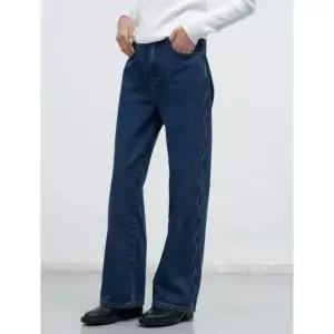 GENERALIDEA 스캘럽 세미 와이드 데님 팬츠 [BLUE] / WBE4L11512 103921