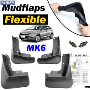 호환상품 폭스바겐 폴로 6 MK6 AW 5dr 해치백 2019-2023 전면 후면 머드 플랩 스플래시 가드 펜더 커버 202
