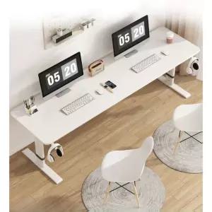 2인 높이조절 학생 컴퓨터책상 220 180 240cm 200 일자책상 원목