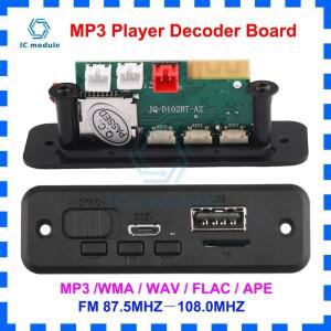 블루투스 MP3 플레이어 디코더 보드 자동차 FM 라디오 모듈 2x3W 6W 앰프 지원 TF USB 핸즈프리 통화 5V