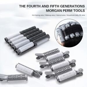 미용실 파마 막대 노 열 내구성 스타일링 미끄럼 방지 모건 컬 클립 긴 숏 헤어 살롱 홈 이발사용
