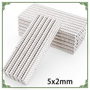 5x2mm 원형 강력 자석 5x2 미니 소형 소형 디스크 냉장고 DIY 건축 과학 공예 교육용