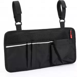 컵 홀더가 있는 트래이닝버 전동 휠체어 사이드백 가방