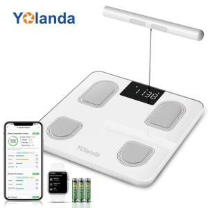 CS10E 8 전극 체지방 스케일 홈 체육관 체성분 분석 BMI 경량 충전식 체중계 Yolanda