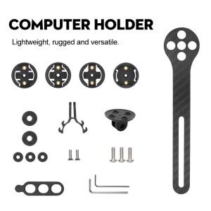 호환상품 자전거 컴퓨터 홀더 Wahoo Garmin Giant Bryton 라이트 용 카본 사이클링 스톱워치 속도계 마운트