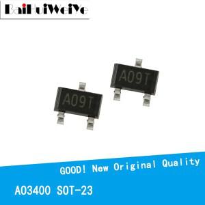 IC 칩셋 MOSFET AO3400 SOT23 A09T SMD 신규 및 호환 50개/몫
