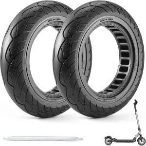 YINCL 10x2.125 스쿠터 타이어 2pcs 10인치 솔리드 고트락스 G4 Xr V2 나인봇 F25 F65 히보이 S2 프로와