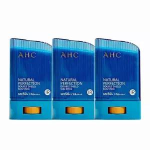 [NS홈쇼핑]AHC 내추럴 퍼펙션 더블 쉴드 선스틱 (파랑색) 22g (SPF50+)(1+1+1)..[35843699]