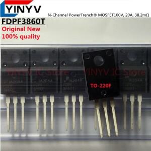 N채널 파워트렌치 FDPF3860T TO-220F 10개 MOSFET 100% 100V 20A 38.2 mΩ