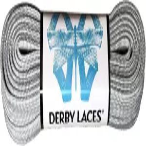 솔리드 그레이 - 플랫 폭 10mm 부츠 스케이트 롤러 더비 하키 왁스 슈즈 레이스