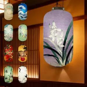 호환  일본식 앤티크 사쿠라 프린트 종이 등불 이자카야 펍 레스토랑 광고 간판 웨딩 파티 장식 축제용 걸