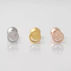 써지컬 피어싱 해피스마일 3종 택1 써지컬 피어싱 써지컬피어싱 큐빅귀걸이 피어싱귀걸이