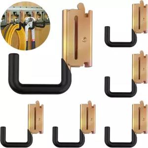 이고와 E 트랙 후크 헤비 듀티 J 타입 X 스틸 행거 밀폐형 트레일러용 스프링 피팅 액세서리 6PCS