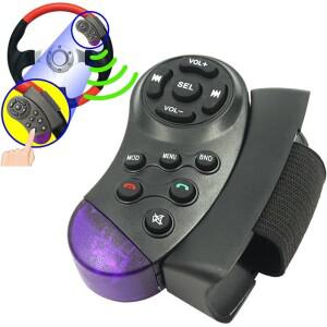 호환상품 자동차 스티어링 휠 리모컨 무선 제어 라디오 멀티미디어 음악 플레이어 DVD VCD AAA 배터리 작동