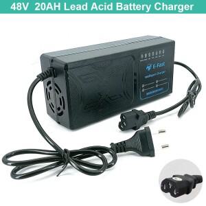 전동 휠체어 3핀 플매트 카펫 러그용 48v 교체 충전기용 48V 20Ah 납산 배터리