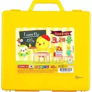 동아 크레파스 크레용 학용품 노랑병아리 미술 48색hij339